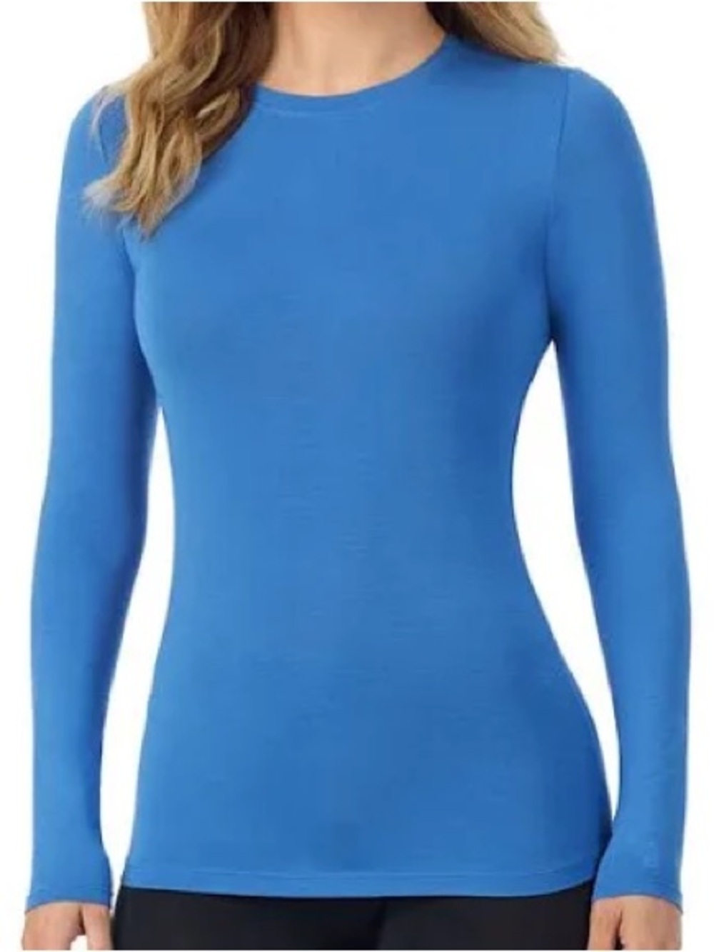 Cuddl duds blue long sleeve tee so soft size small excellent condition
